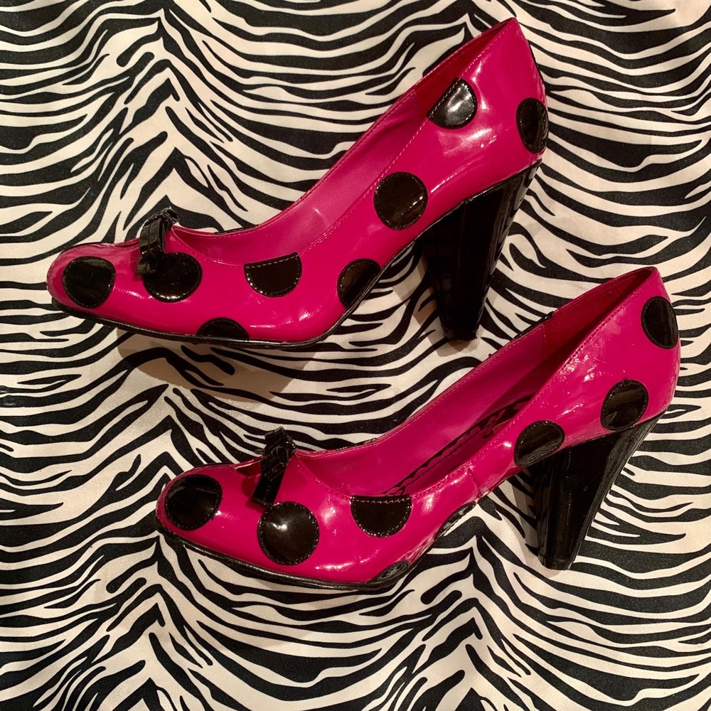 Betsy Johnson Betseyville Polka Dot Heels